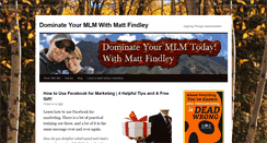 Desktop Screenshot of dominateyourmlmtoday.com